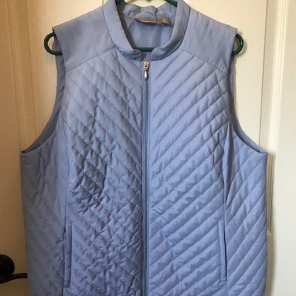 Chico's Periwinkle quilted vest